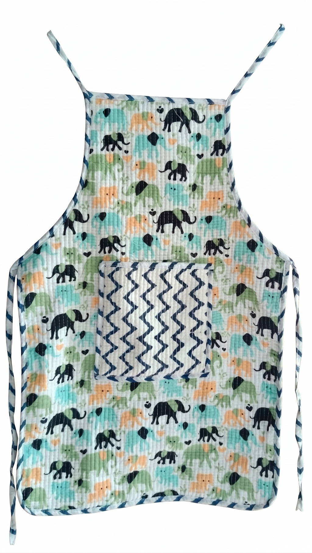Kids Aprons-assorted-0-12 Years and Free Size  Elephant Print Design