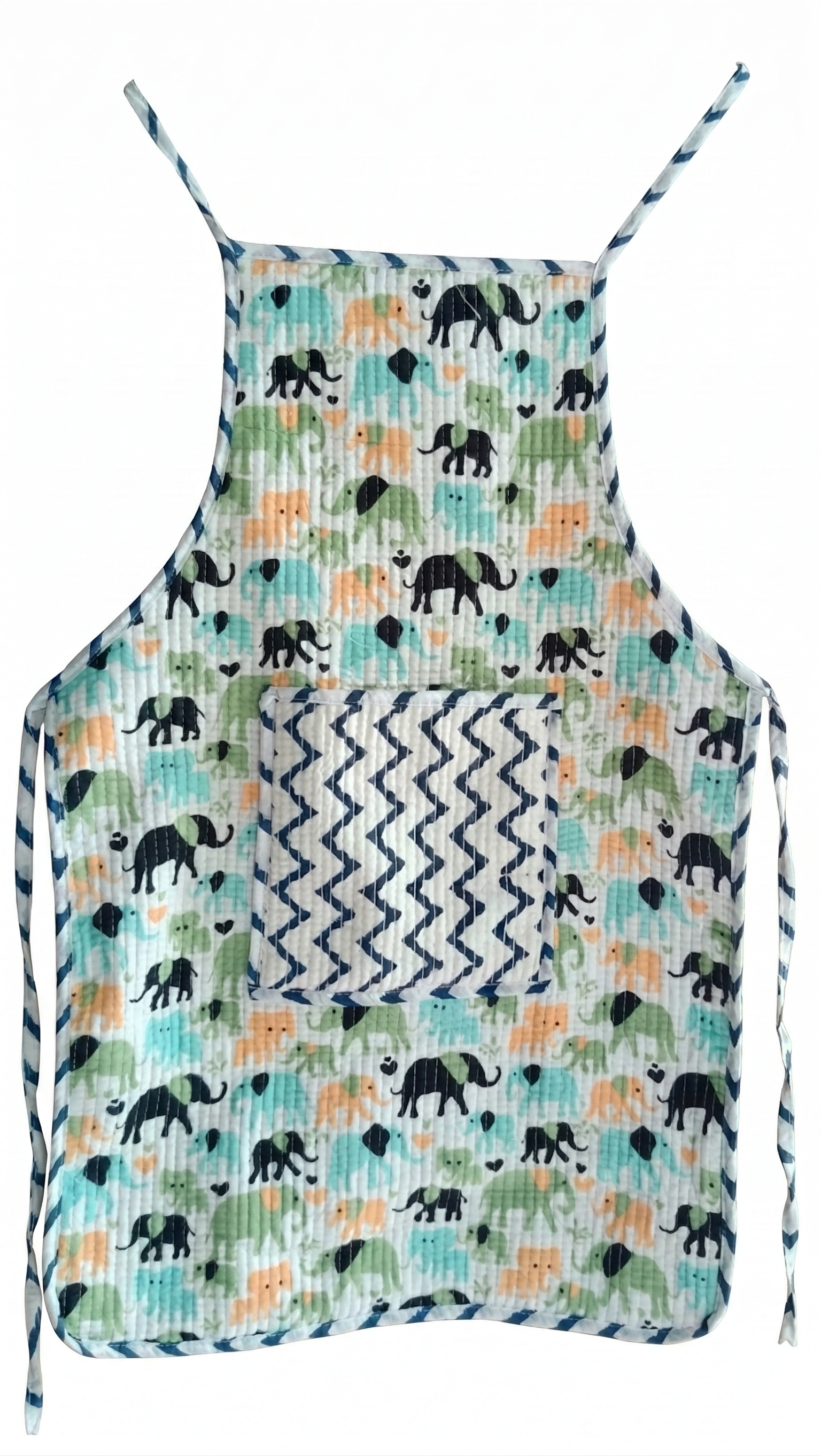 Kids Aprons-assorted-0-12 Years and Free Size  Elephant Print Design