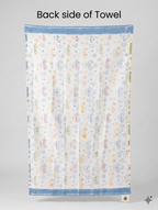 Little Chiku Premium Waffle-Knit Kids Bath Towel - Highly Absorbent & Skin-Friendly (Bus & Car Print, 125x75 cm)