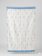 Little Chiku Premium Waffle-Knit Kids Bath Towel - Highly Absorbent & Skin-Friendly (Bus & Car Print, 125x75 cm)