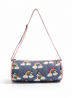 Kids Duffle Bag-assorted-0-12 Years and Free Size Green Quilted Barrel Design