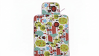 Little Chiku Premium Cotton Diaper Changing Mat - Waterproof & Foldable (Village Town Print)