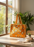 Mini Tote Bag-assorted-0-12 Years and Free Size Zoo Friends patchwork-style print