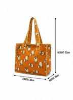 Mini Tote Bag-assorted-0-12 Years and Free Size Zoo Friends patchwork-style print