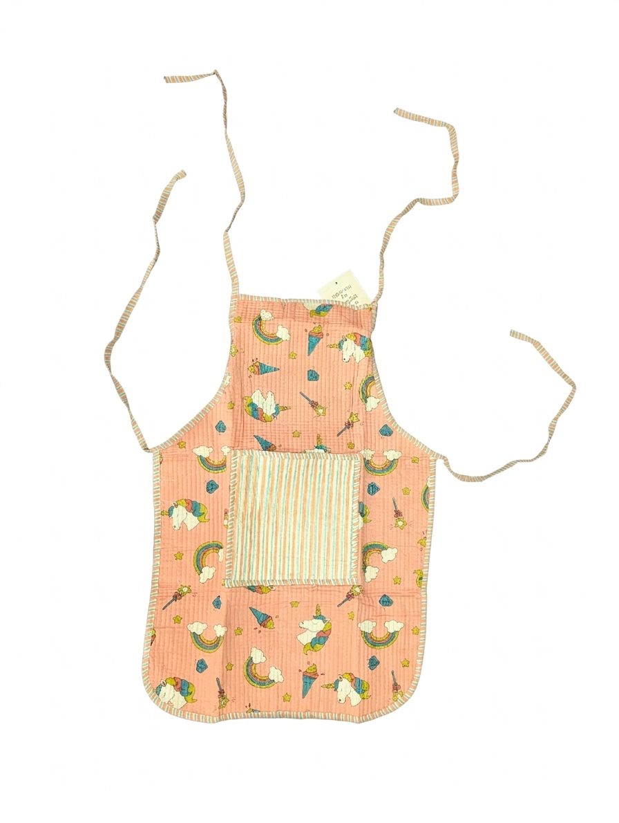 Kids Aprons-assorted-0-12 Years and Free Size Unicorn Print