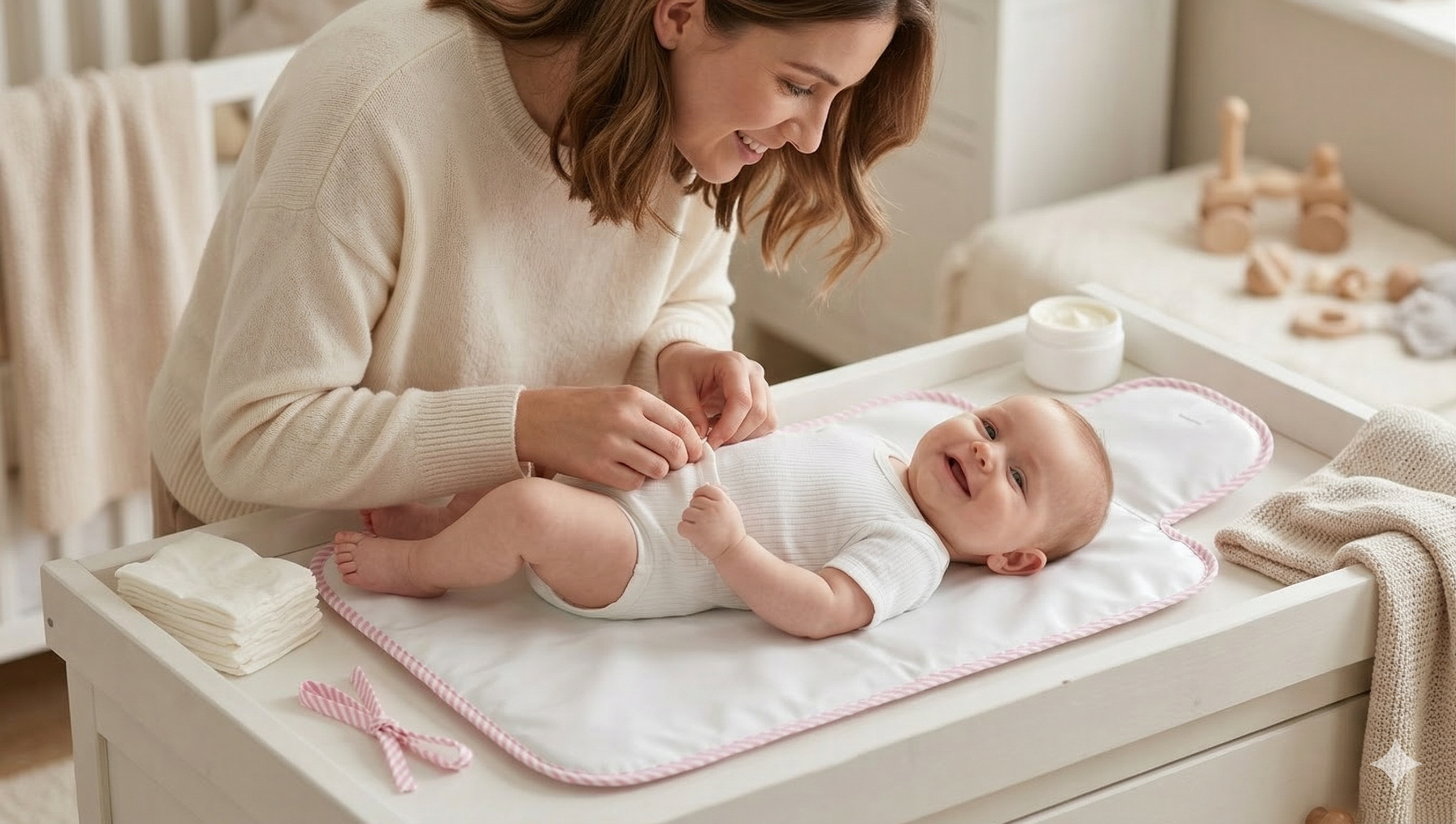 Little Chiku Premium Diaper Changing Mat - Waterproof & Foldable (Big Elephant Print)