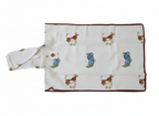 Kids' Cat & Chameleon 100% Waffle Cotton Hooded Poncho (6-7 Years)