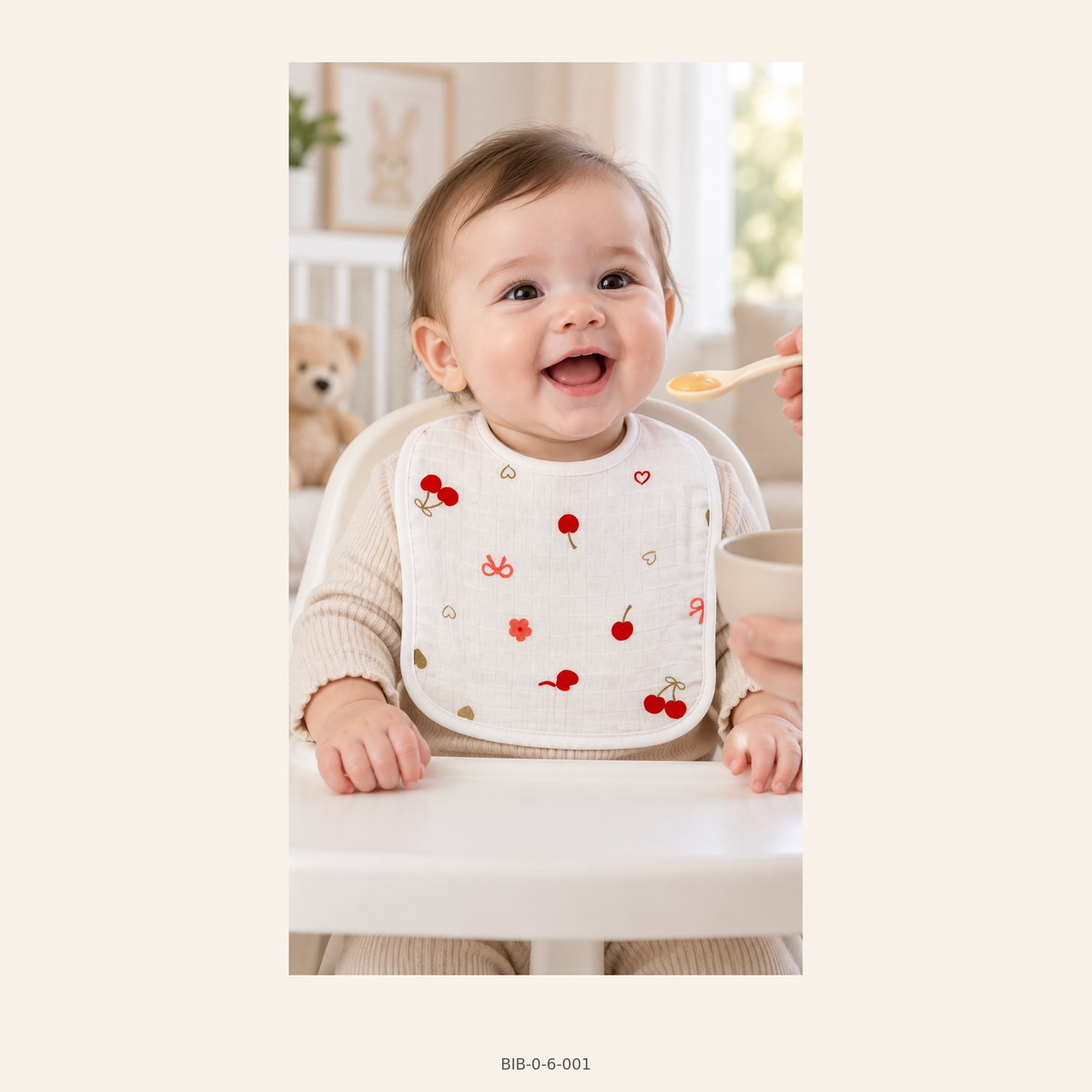 Premium Muslin Bibs - 0-6 Months