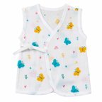 Muslin Side-Knot Jabla for Newborn Baby - 0-3 Months
