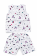 Pack of 5 - Baby Muslin Co-ord Set - Sleeveless Vest & Shorts, Soft Cotton Summer Outfit - (6-9 Months)