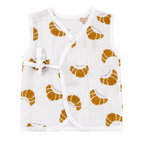 Muslin Side-Knot Jabla for Newborn Baby - 0-3 Months