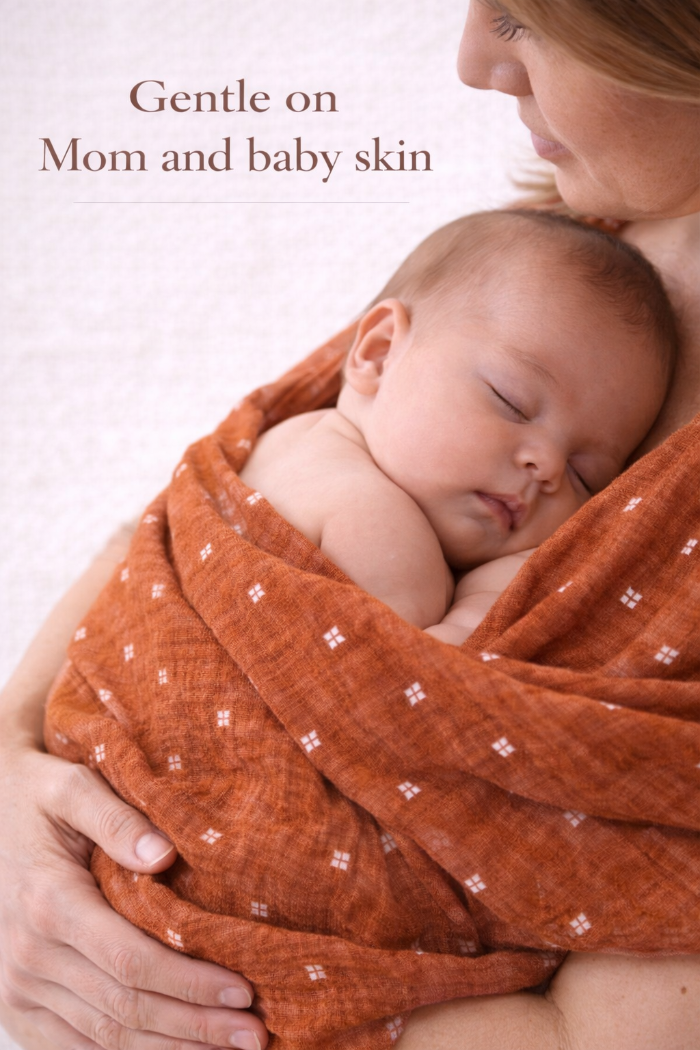Muslin Double Layer Mom Towel - Soft Cotton Bath Towel, Floral Print