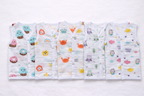Pack of 3 - Baby Muslin Jabla Vest - Sleeveless Front Open Top, Soft Breathable Cotton - (3-6 Months)