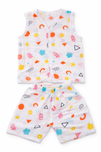 Pack of 3 - Baby Muslin Co-ord Set - Sleeveless Vest & Shorts, Soft Cotton Summer Outfit - (6-9 Months)