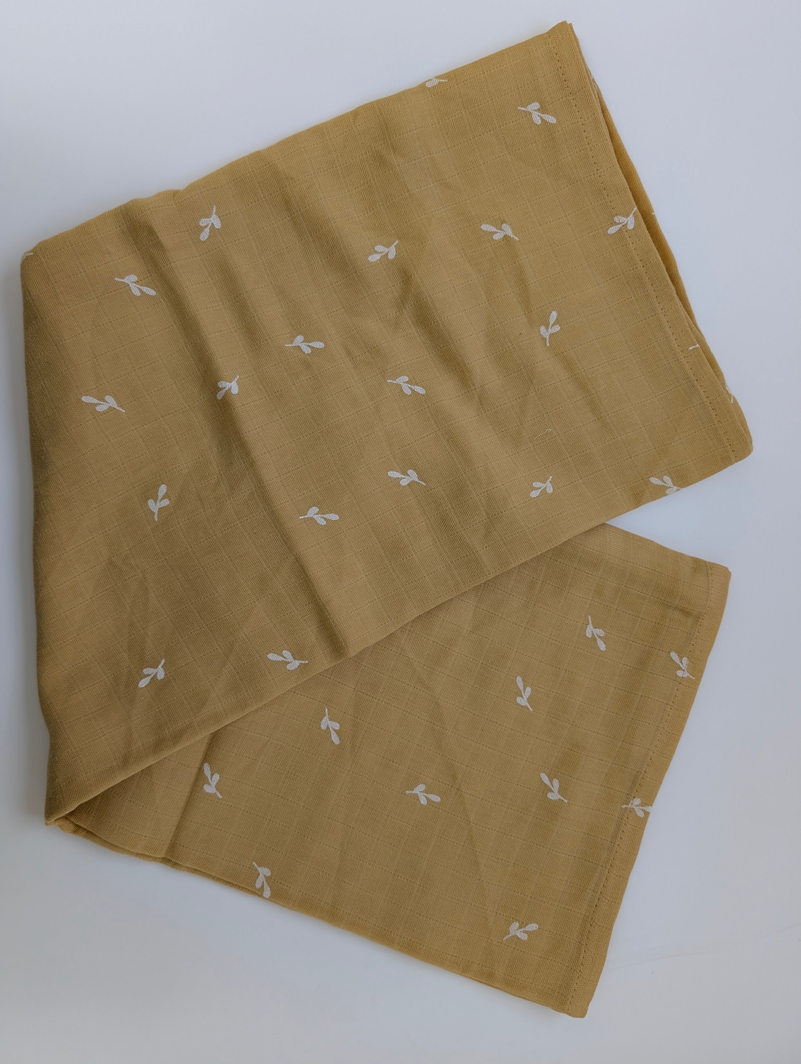Muslin Double Layer Mom Towel - Soft Cotton Bath Towel, Floral Print