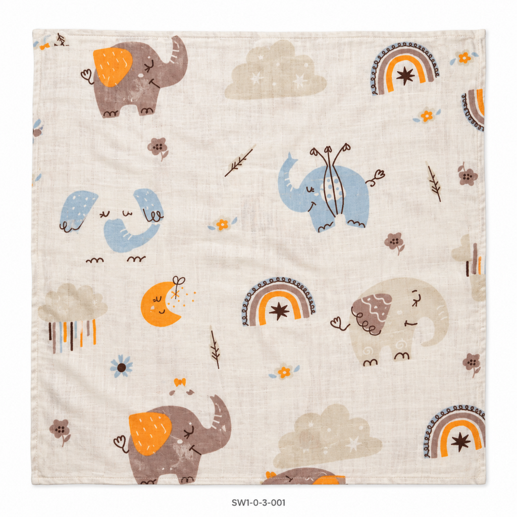 Premium Muslin Crinkled Swaddle - 100 x 100 cm