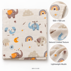 Premium Muslin Crinkled Swaddle - 100 x 100 cm