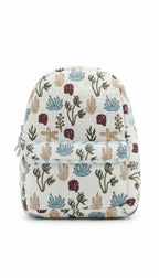 Handcrafted Soft Quilted Cotton Toddler Backpack Underwater Sea, Star and plants Design